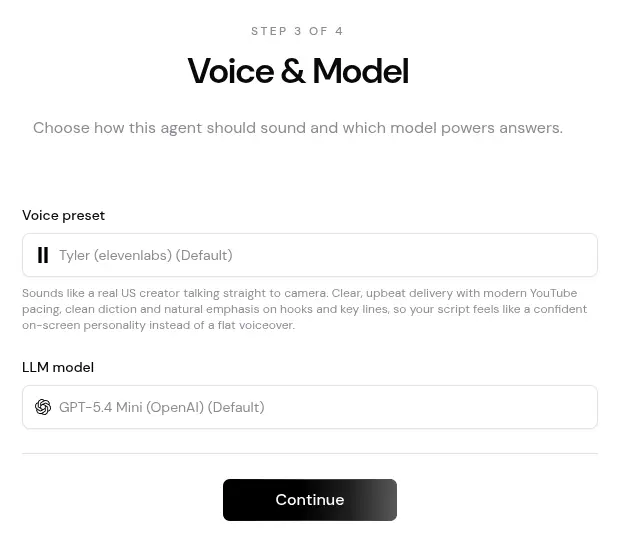 Website URL input field during onboarding