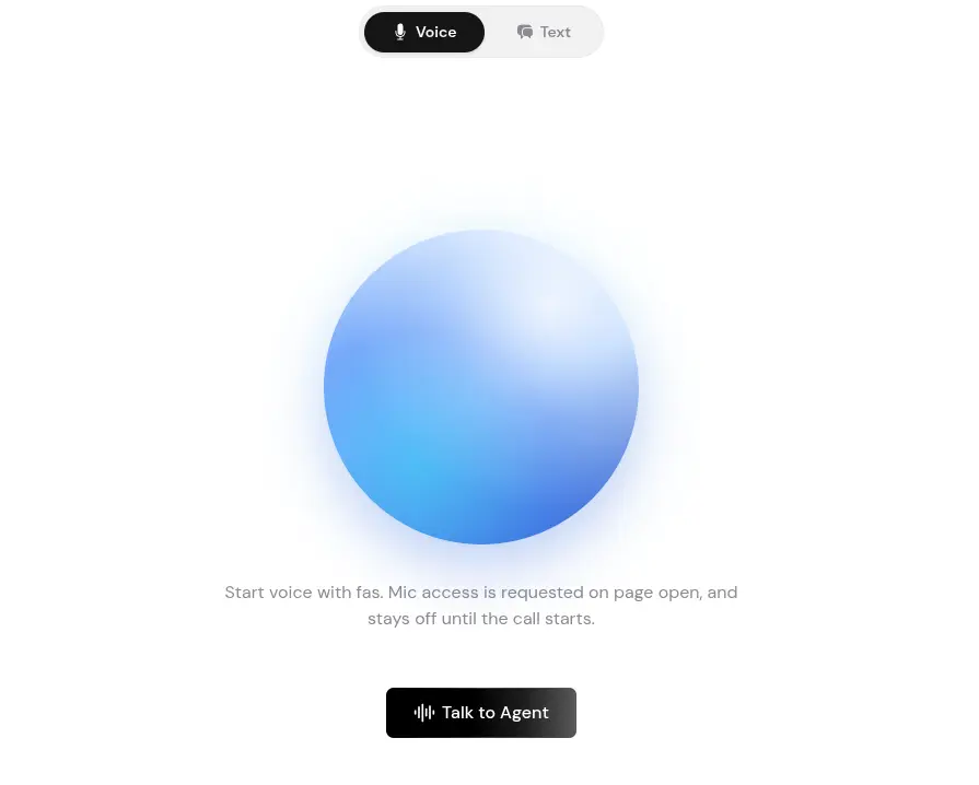 Agent Testing Page